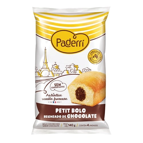 Petit Gateau Paderri Choc 140g