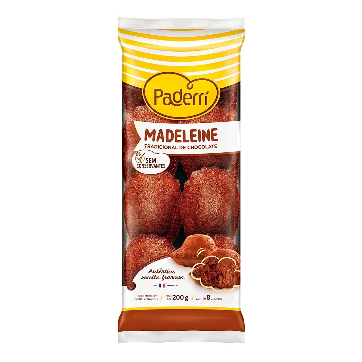 Madeleine Tradicional de Chocolate PADERRI 200g