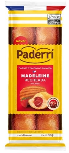 Madeleine Paderri Recheada Morango 200g