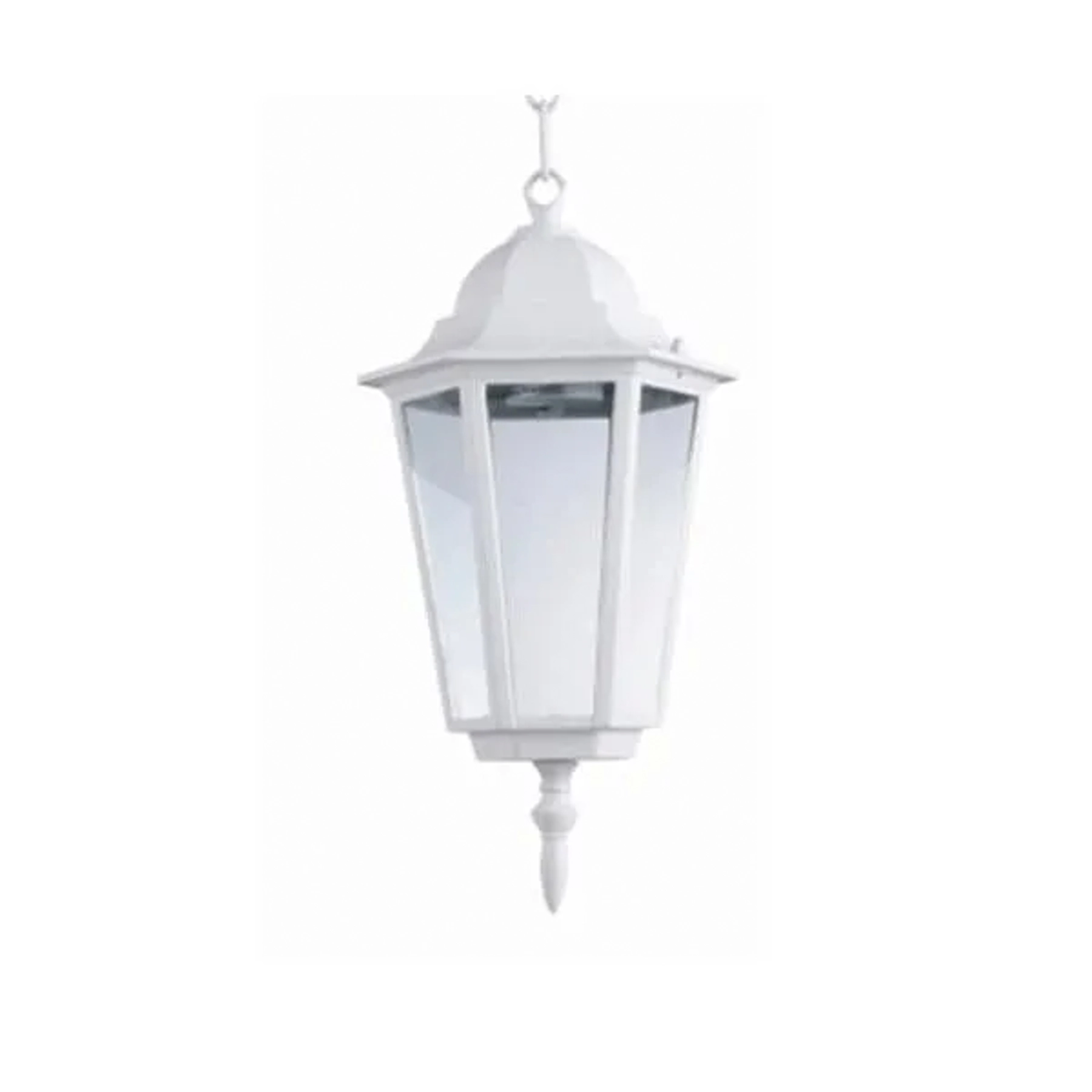Pendente 1 Lâmpada Metal e Vidro Branco Nice Biancoluce