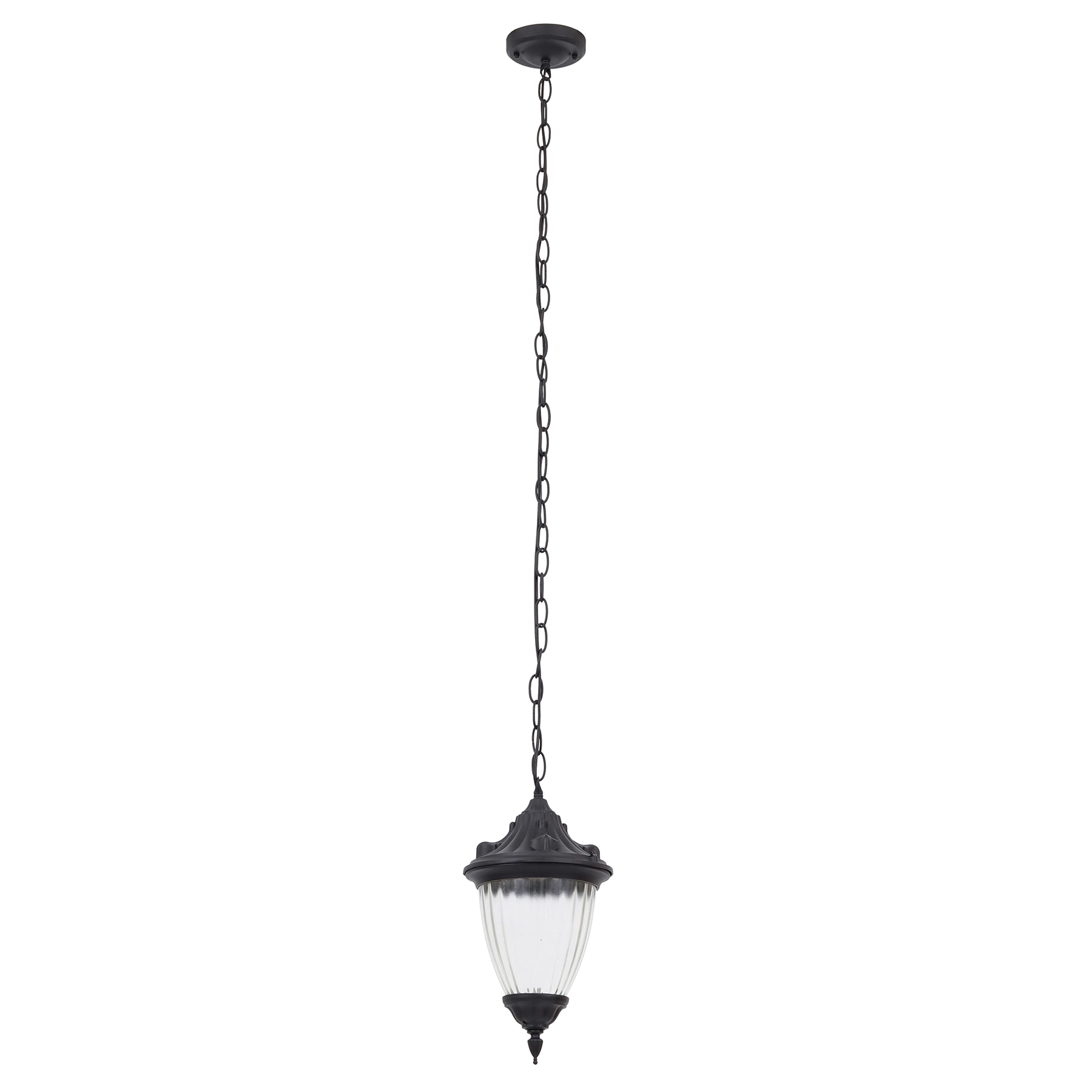 Pendente Externo 1 Lâmpada Metal e Vidro Preto Paris Biancoluce