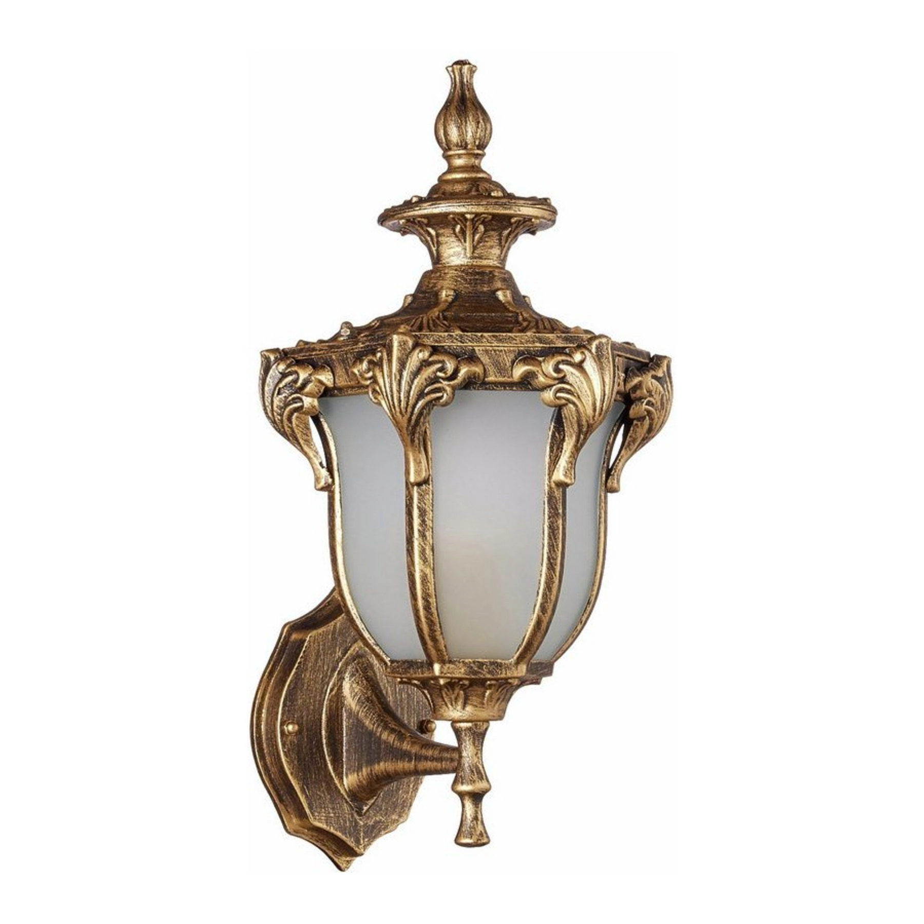 Arandela de Parede Externa IP43 Cannes Biancoluce Dourada Bivolt