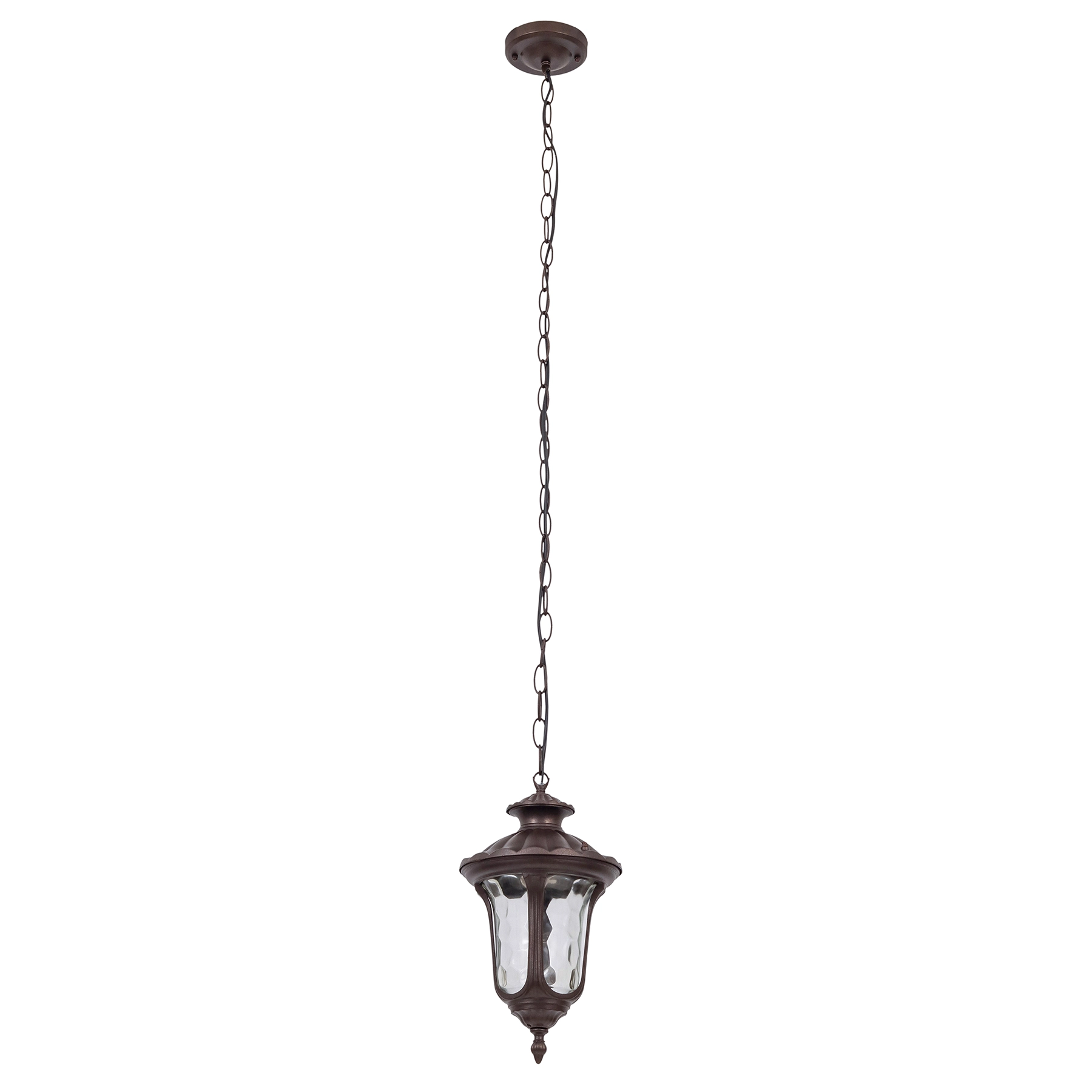 Pendente Externo 1 Lâmpada Metal e Vidro Dourado e Bronze Orleans Biancoluce