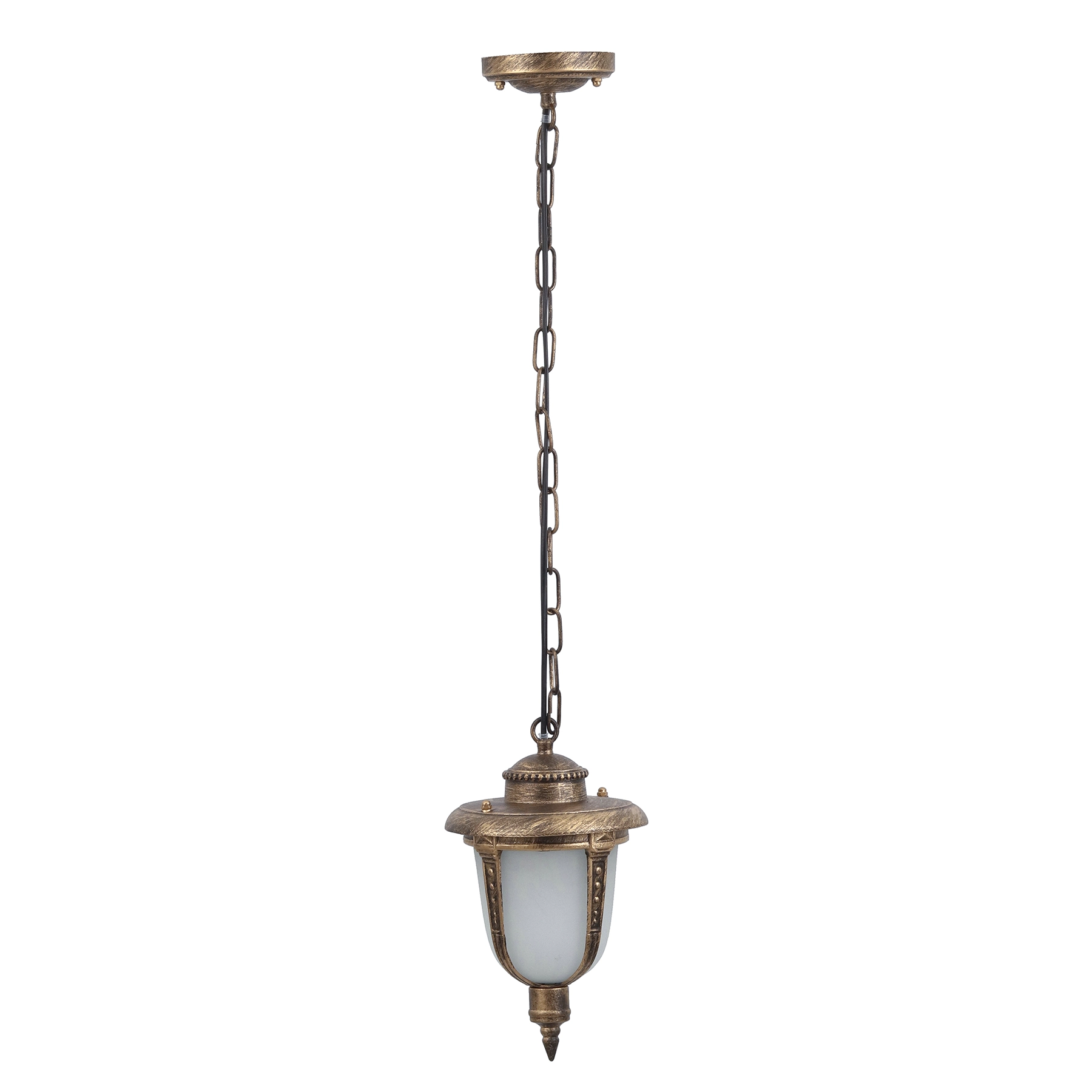 Pendente Candelabro 1 Lâmpada Metal Dourado Toulouse Biancoluce
