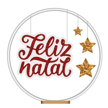 Aro Decorativo Feliz Natal Ref.na2401