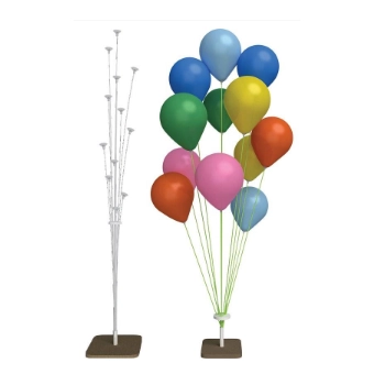 Suporte P. Balao Mdf Branco Gd C/12 Hastes Grintoy