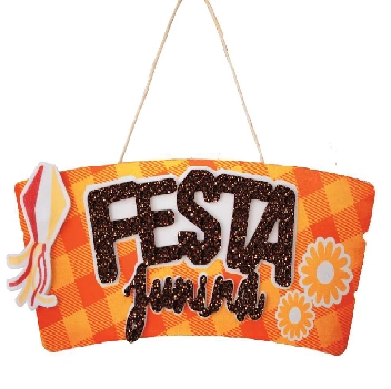 Placa Mdf Festa Junina 30x23,5cm Ref.fj0022