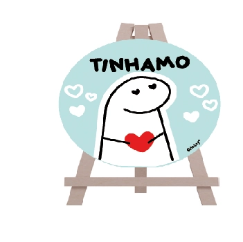 Mini Cavalete Tinhamo Flork Meme 14x11,5cm