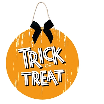 Placa Mdf Redonda Trick Treat Ref.hw0107 Grintoy