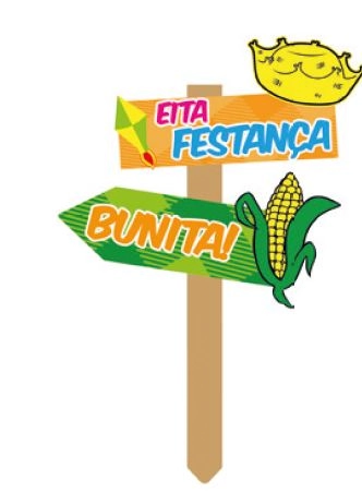 Placa Mdf Jardim Eita Festanca Bunita 30cm Ref.fj0009 2