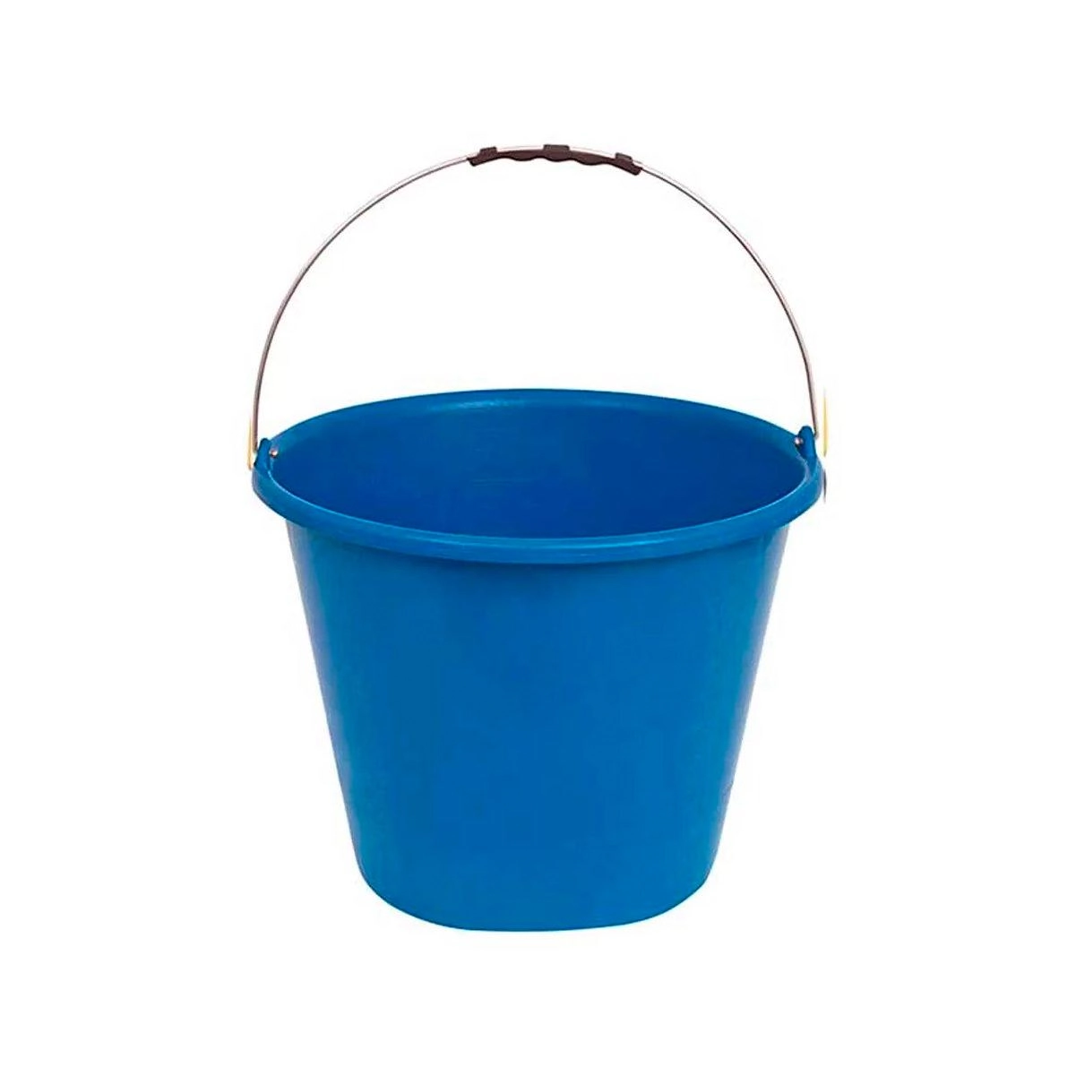 Kit 2 Balde Plástico Azul Liso 12 Litros C/alça Aço