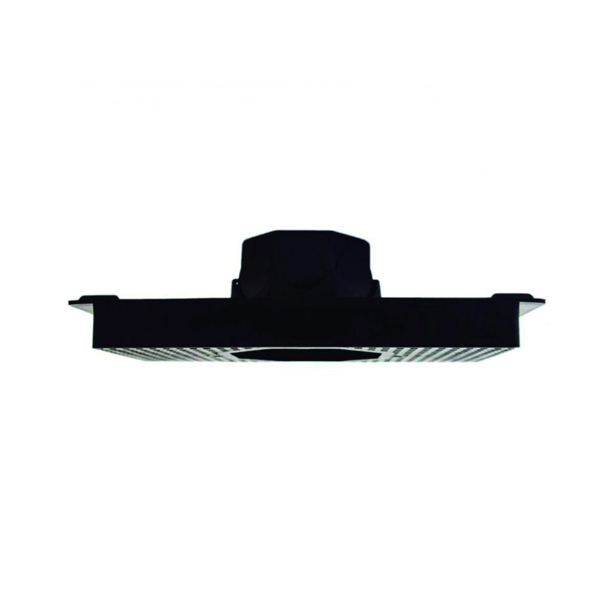 Kit 4 Caixa Luz Sextavada Simples Com Suporte Preta 25cm