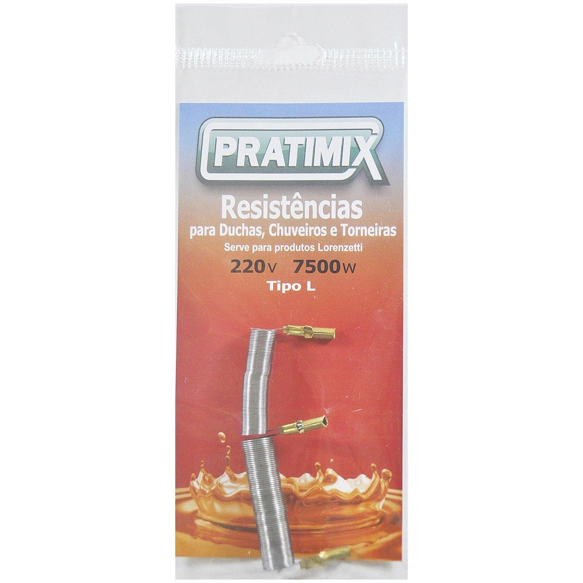 Kit 6 Resistência Elétrica Loren Duo Shower 7.500w/220v