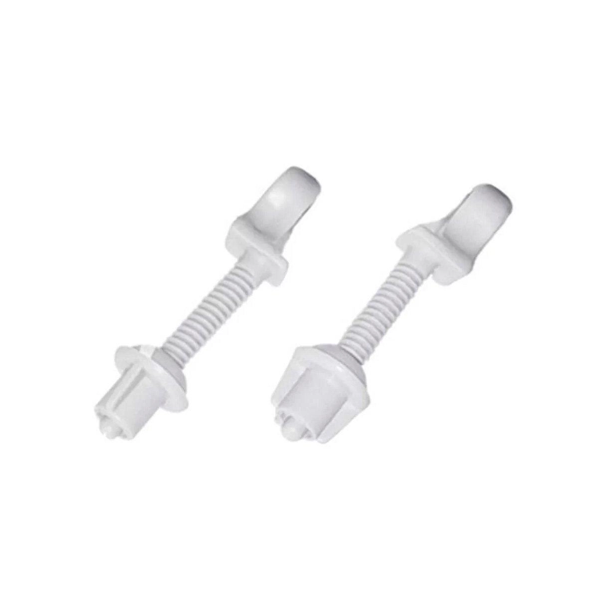 Kit 6 Parafuso Plástico Par P/ Assento Sanitário Branco