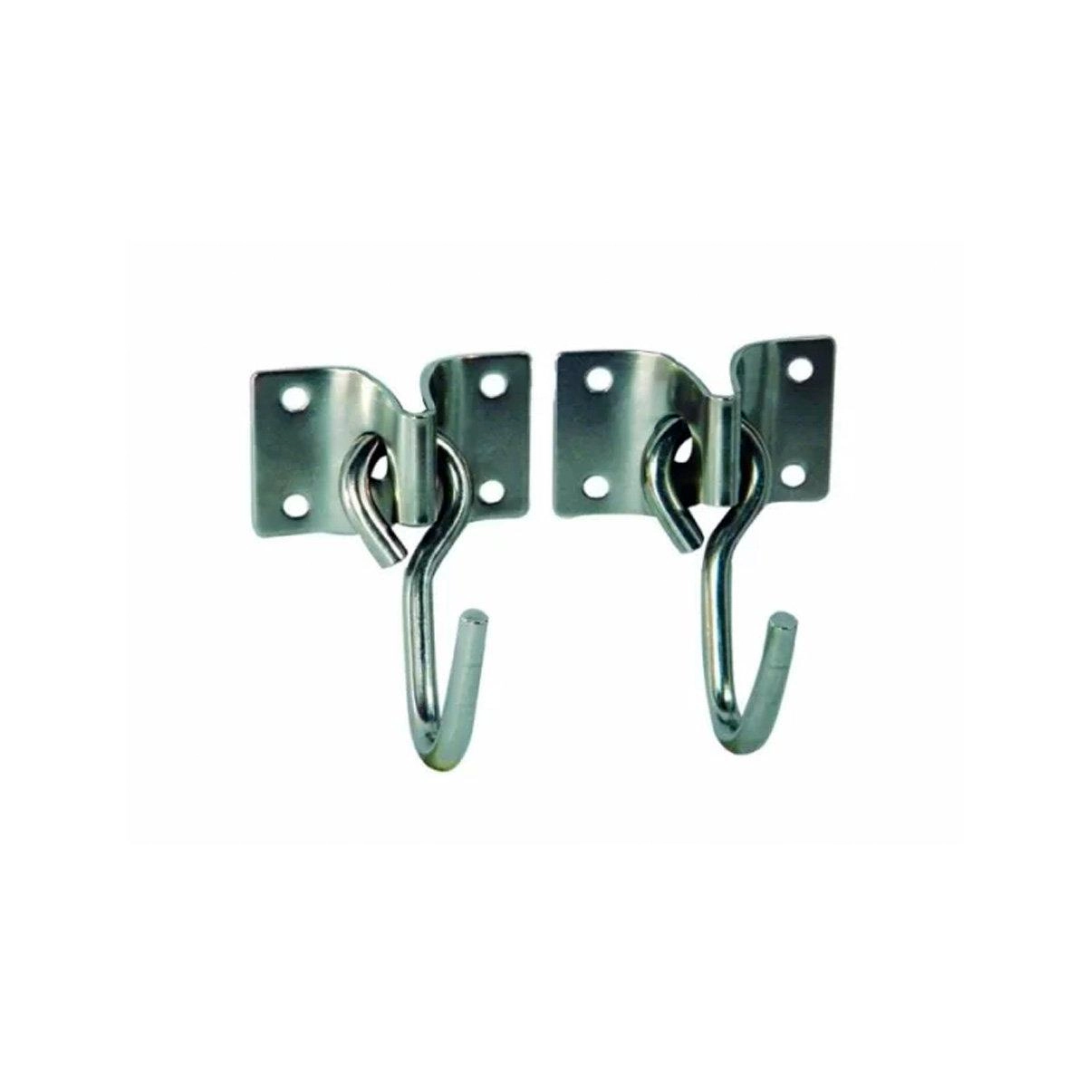 Kit 3 Pares Gancho Armador Rede Parafusar Inox Haste 8mm