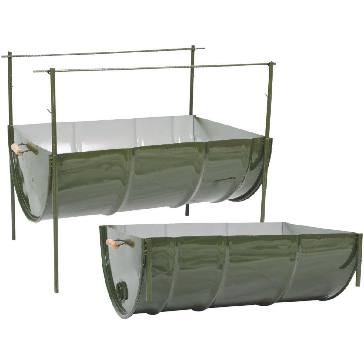 Kit Churrasqueira Carvão Latão Aberta Gde 100 L C/2 Bandejas