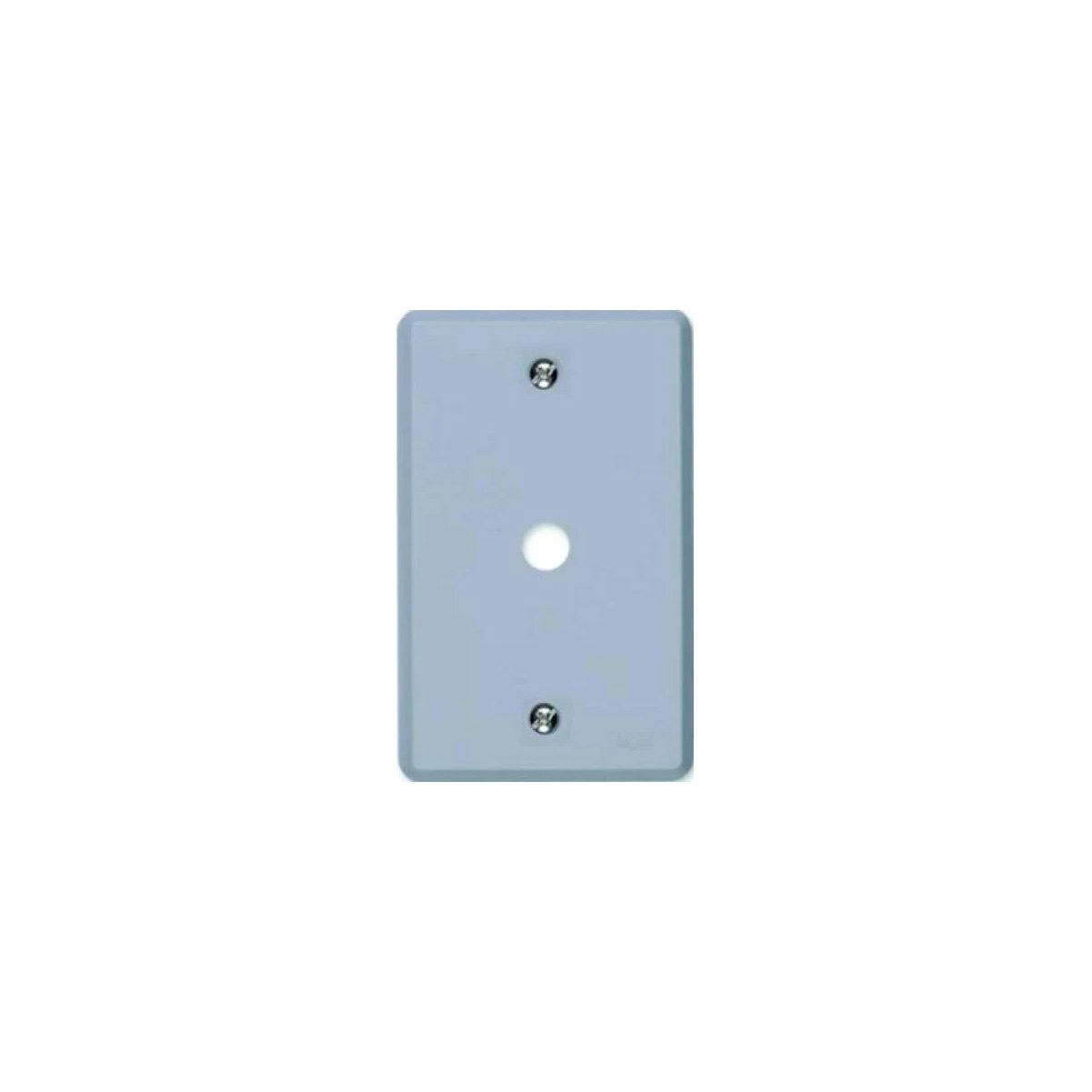 Kit 5 Placa Com Furo Central Cabo Com Conector Antena Cinza