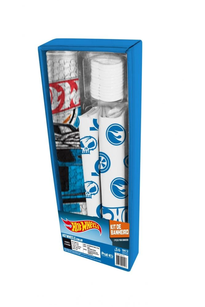 Kit 7 Kit Banheiro Hot Wheels 3 Peças - Mattel
