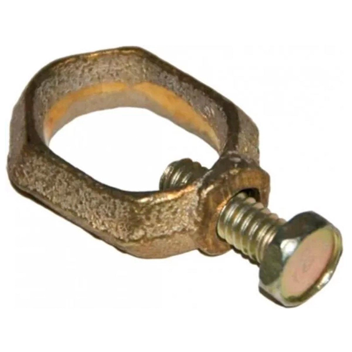Conector Metálico C/ Parafuso P/ Haste De Terra 1/2"