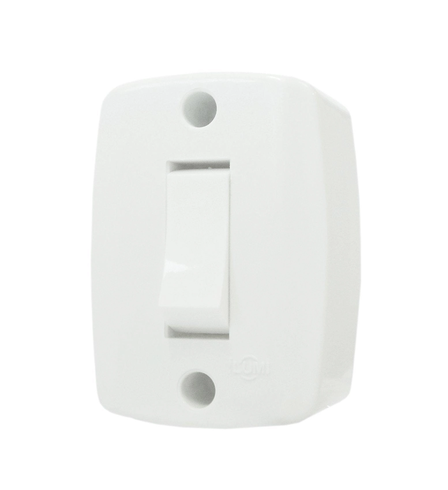 Kit 20 Interruptor Elétrico Sobrepor 6a Branco - Ilumi