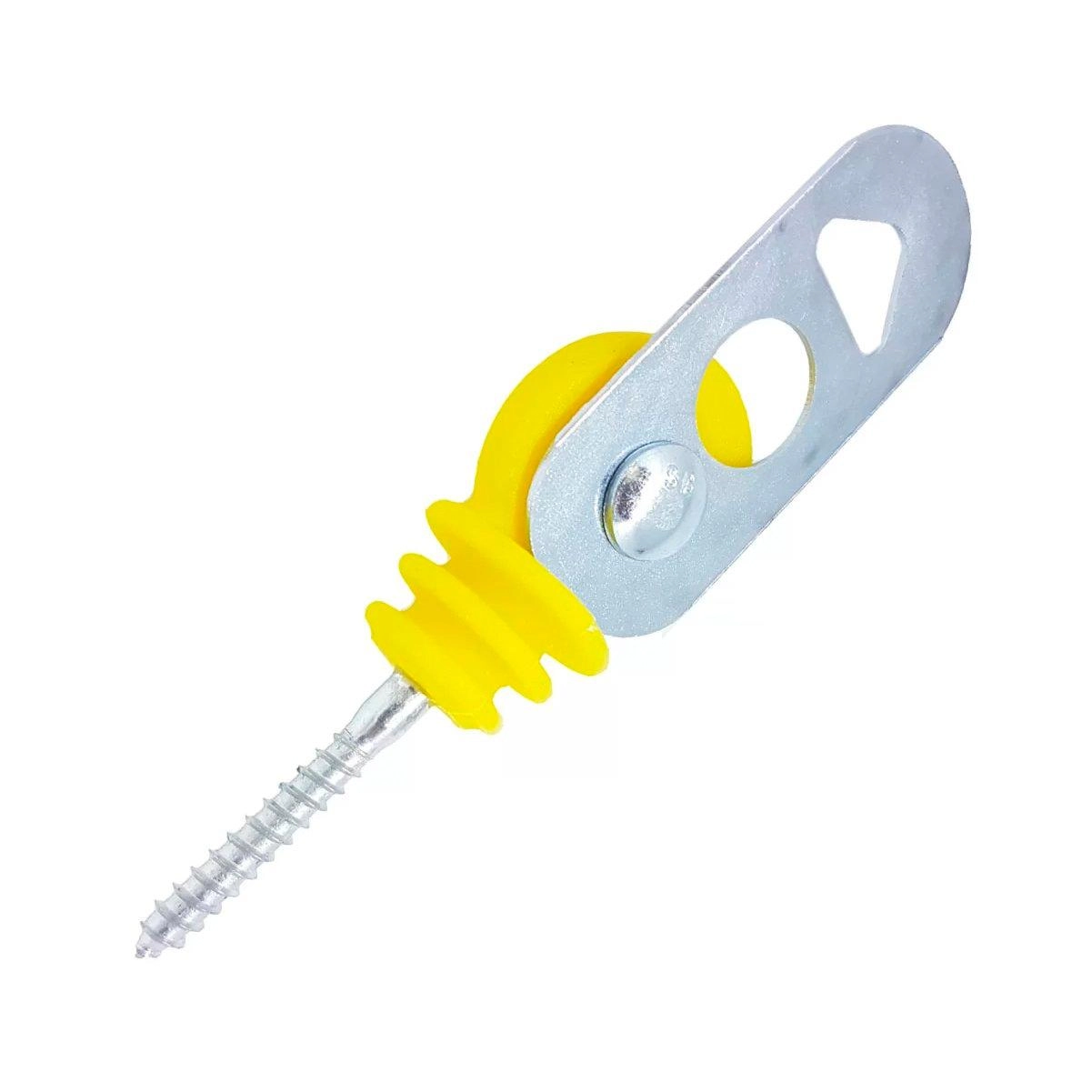 Isolador Engate Porteira Parafuso Amarelo - Cni, Opção: Amarelo (a)