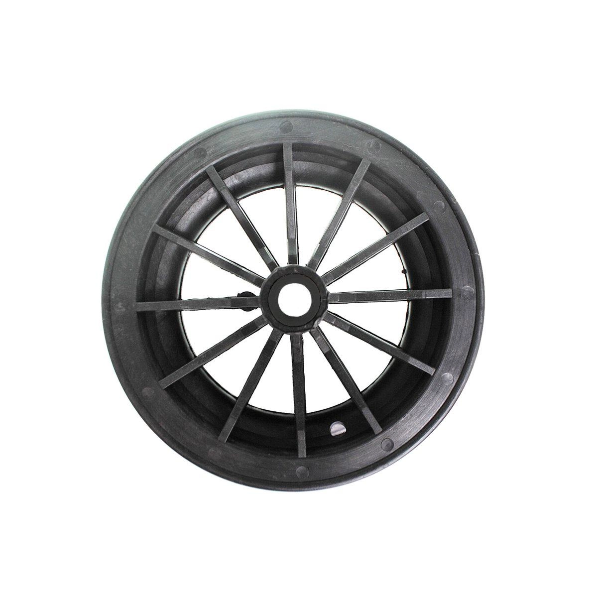 Roda Aro Plástico 3/4" Preto Carrinho De Mão Sem Pneu E Câmara - Cni, Tamanho: 3/4"