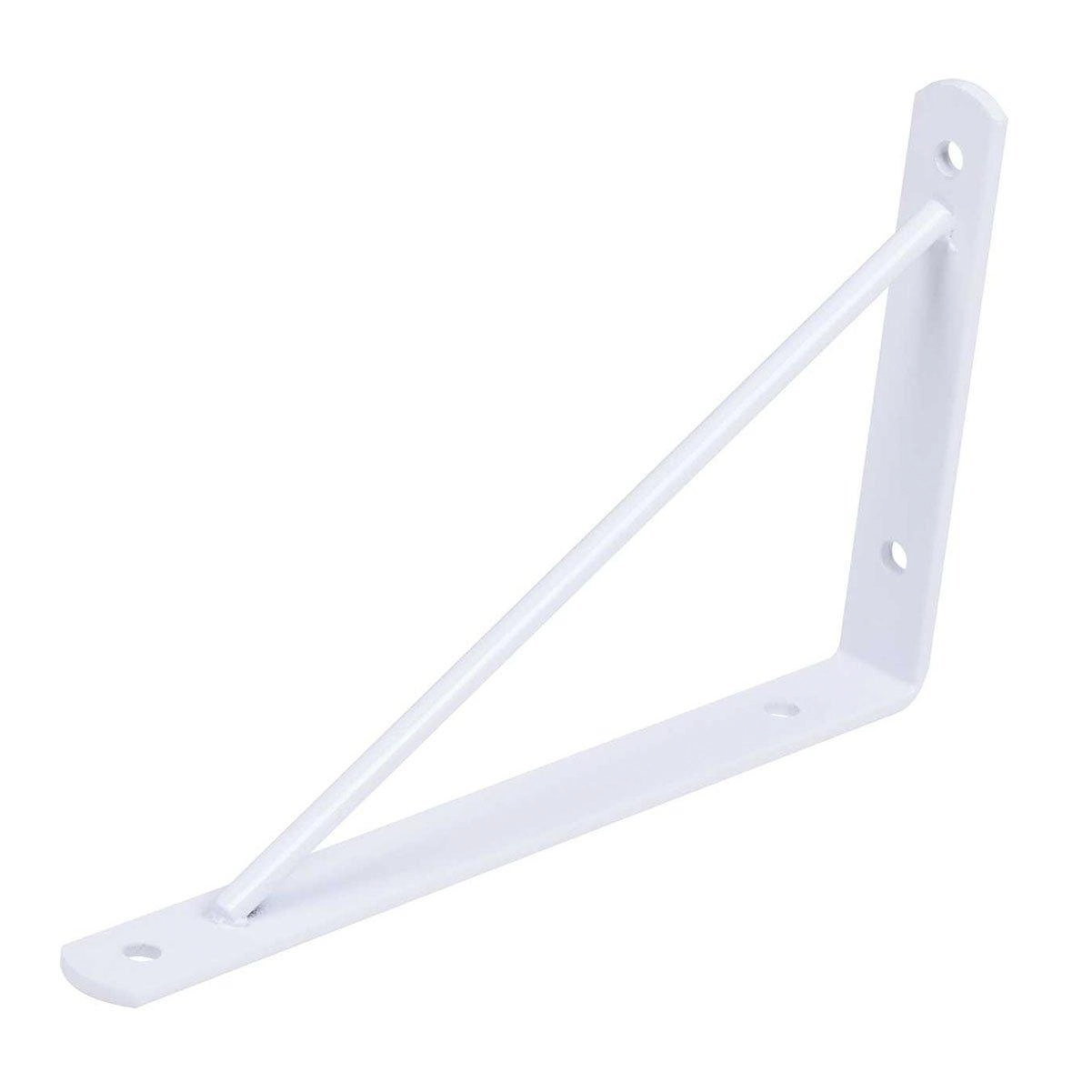 Kit 5 Suporte Mão Francesa Metal Branco 30cm – Overtime
