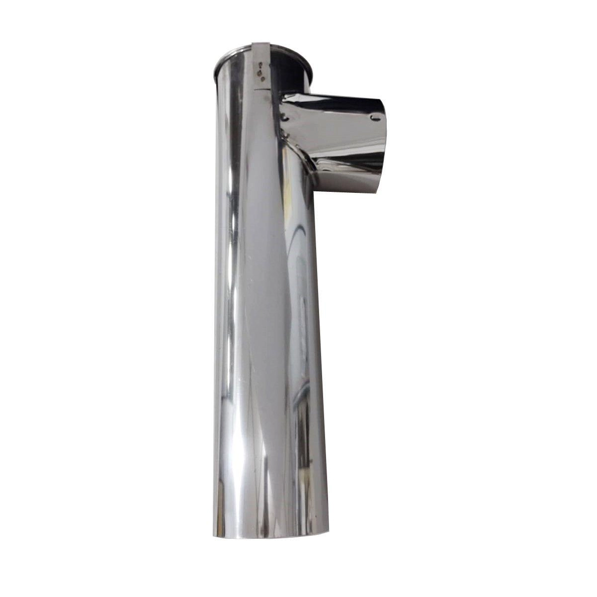 Te Chaminé 120mm Inox Com Tampa - Volpato, Tamanho: 120mm