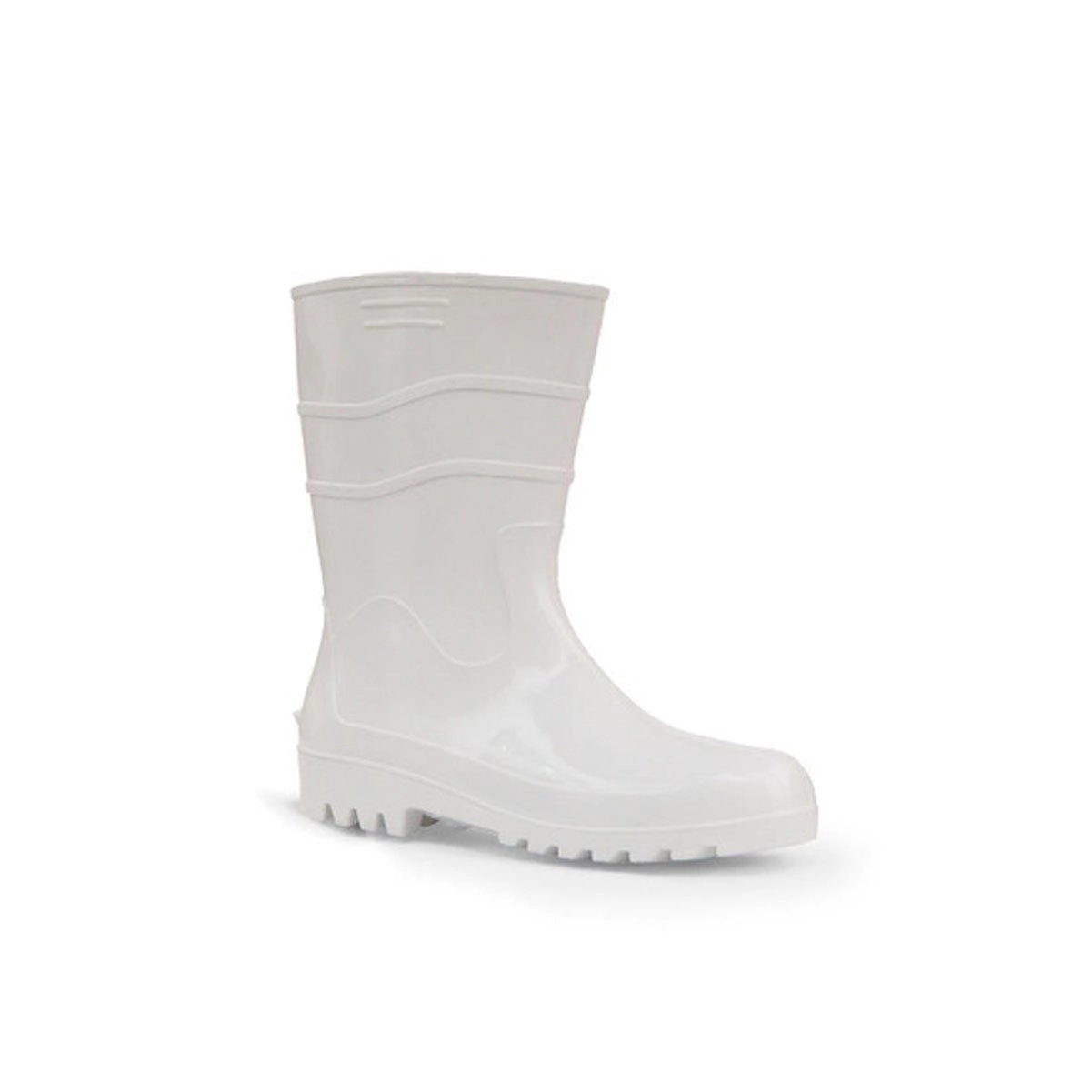 Bota De Pvc Cano Médio Branca - Workflex, Opção: Branco(a), Tamanho: 35