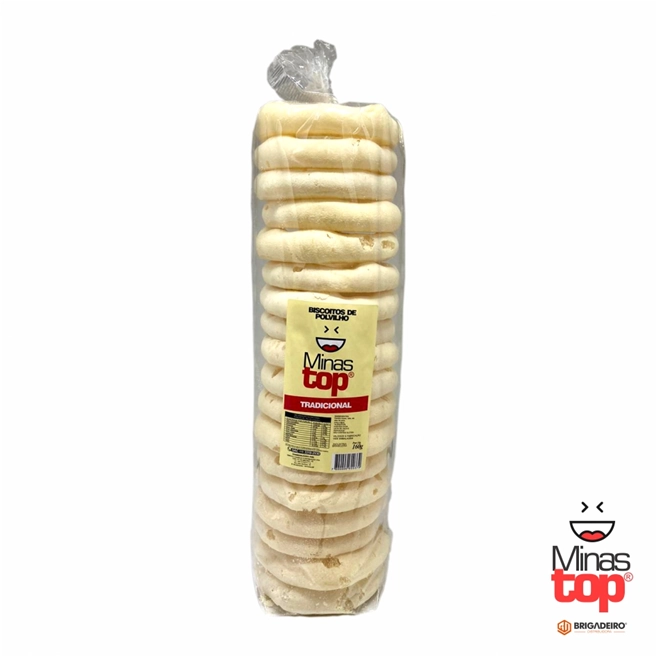 Bisc Polvilho Argolao Tradicional 160g Minastop
