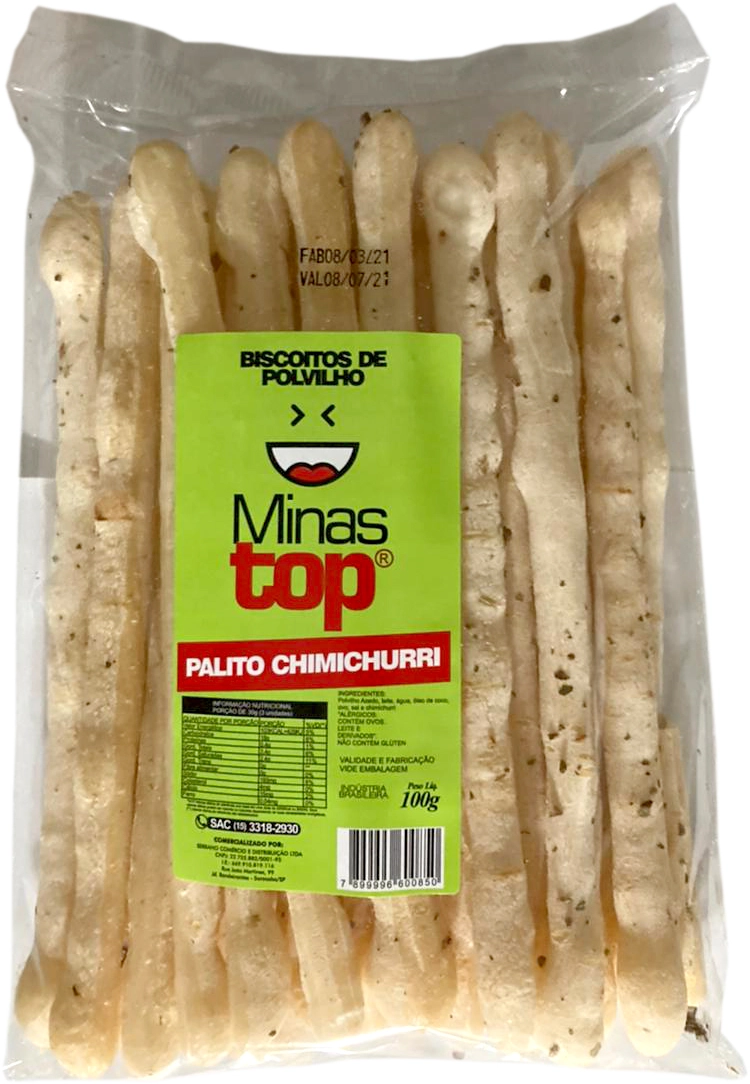 Bisc Polvilho Minastop 100g Palito Chimichurri