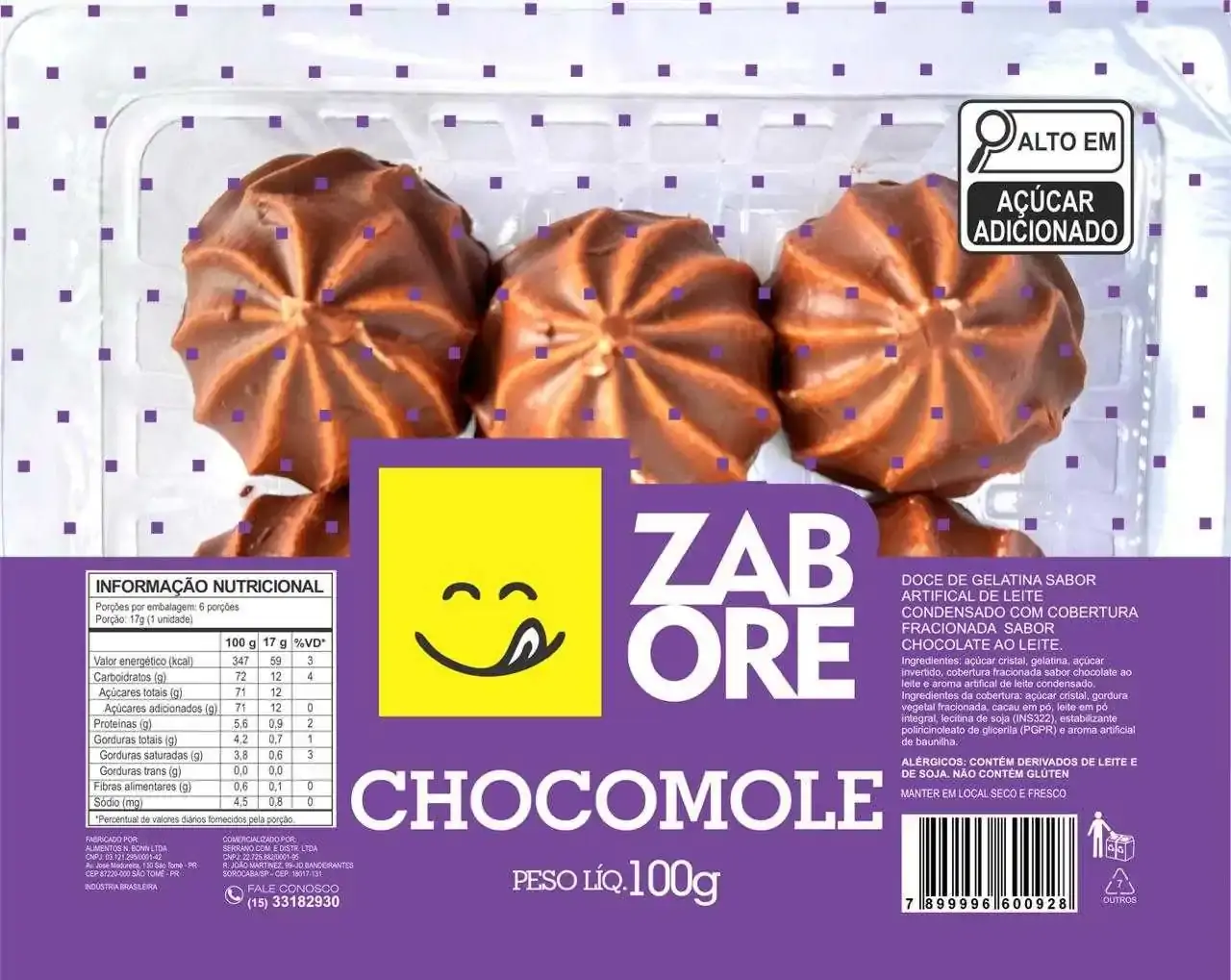 Chocomole Preta Zabore 100g