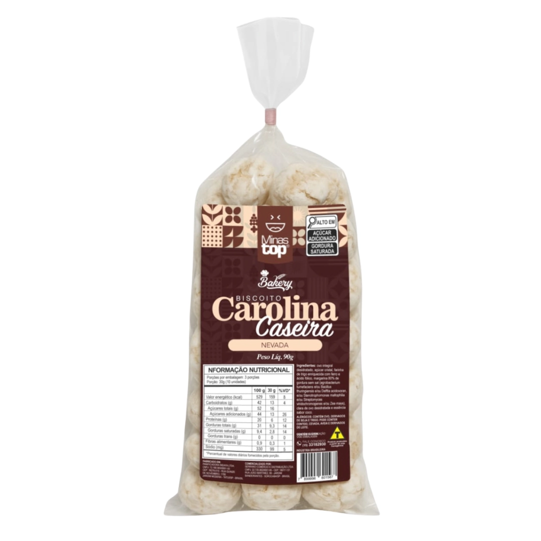 Biscoito Carolina Minastop 90g Nevada