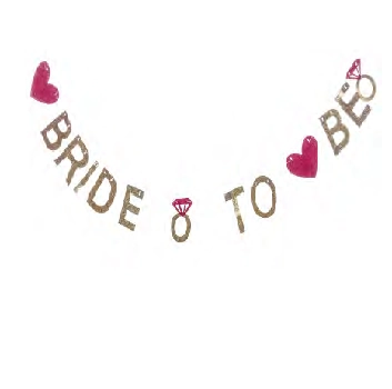 Faixa Decorativa Bride To Be 3m Ref.pf1820 Ponto