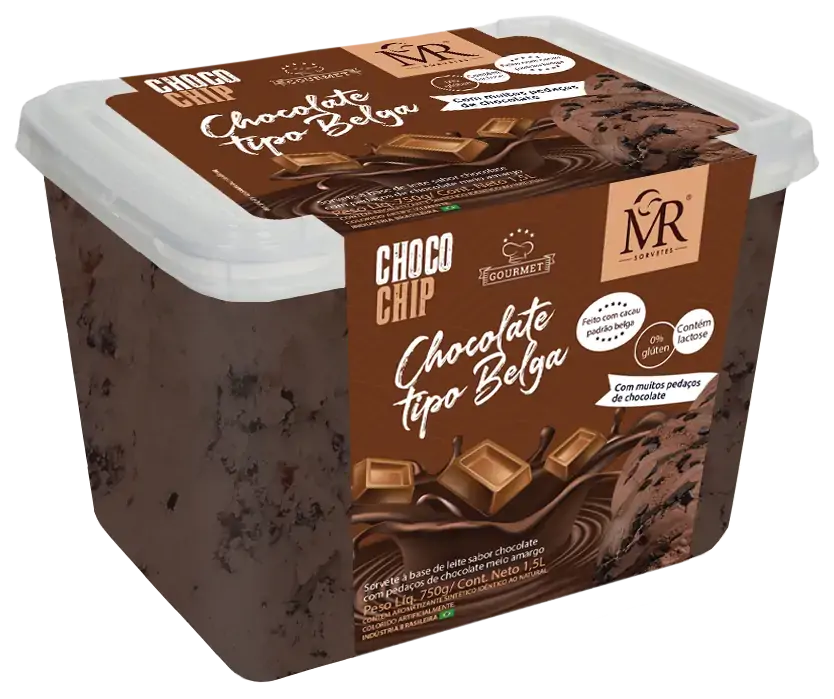 Sorvete Mr Chocochip Chocolate Belga 1,5l