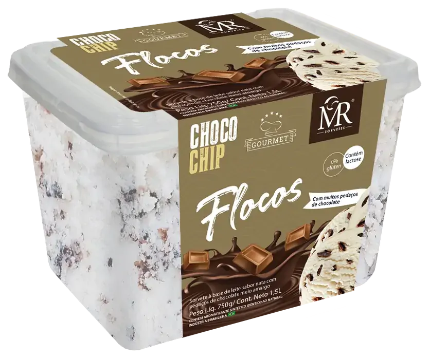 Sorvete Mr Chocochip Flocos 1,5l