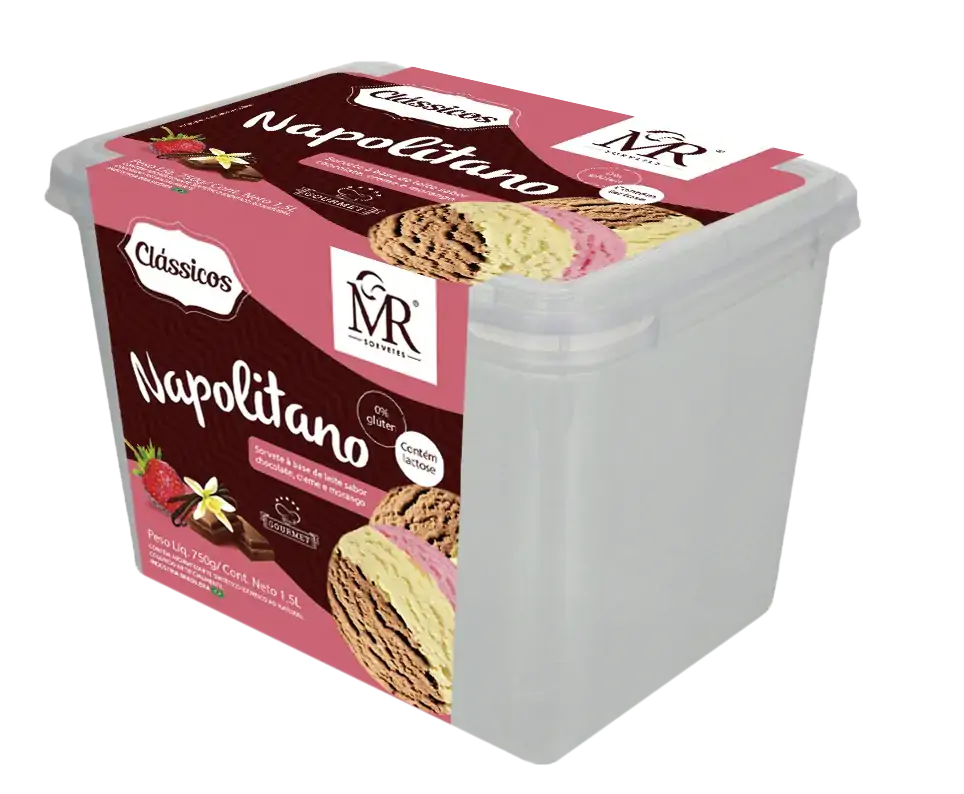 Sorvete Mr Classico Napolitano 1,5l