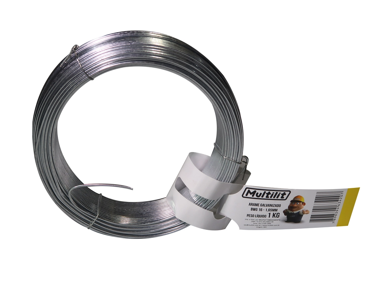 Arame Galvanizado 16 Bwg Multilit 1kg