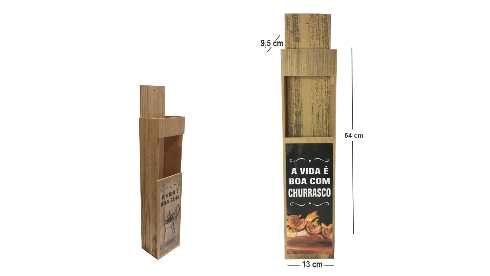 Porta Espeto Caixa 65x14cm 1un