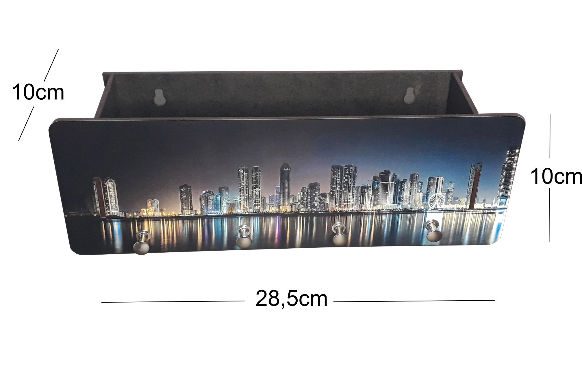Porta Chaves Cidade Porta Treco L10xc28.5xa10cm 01892 Conecta