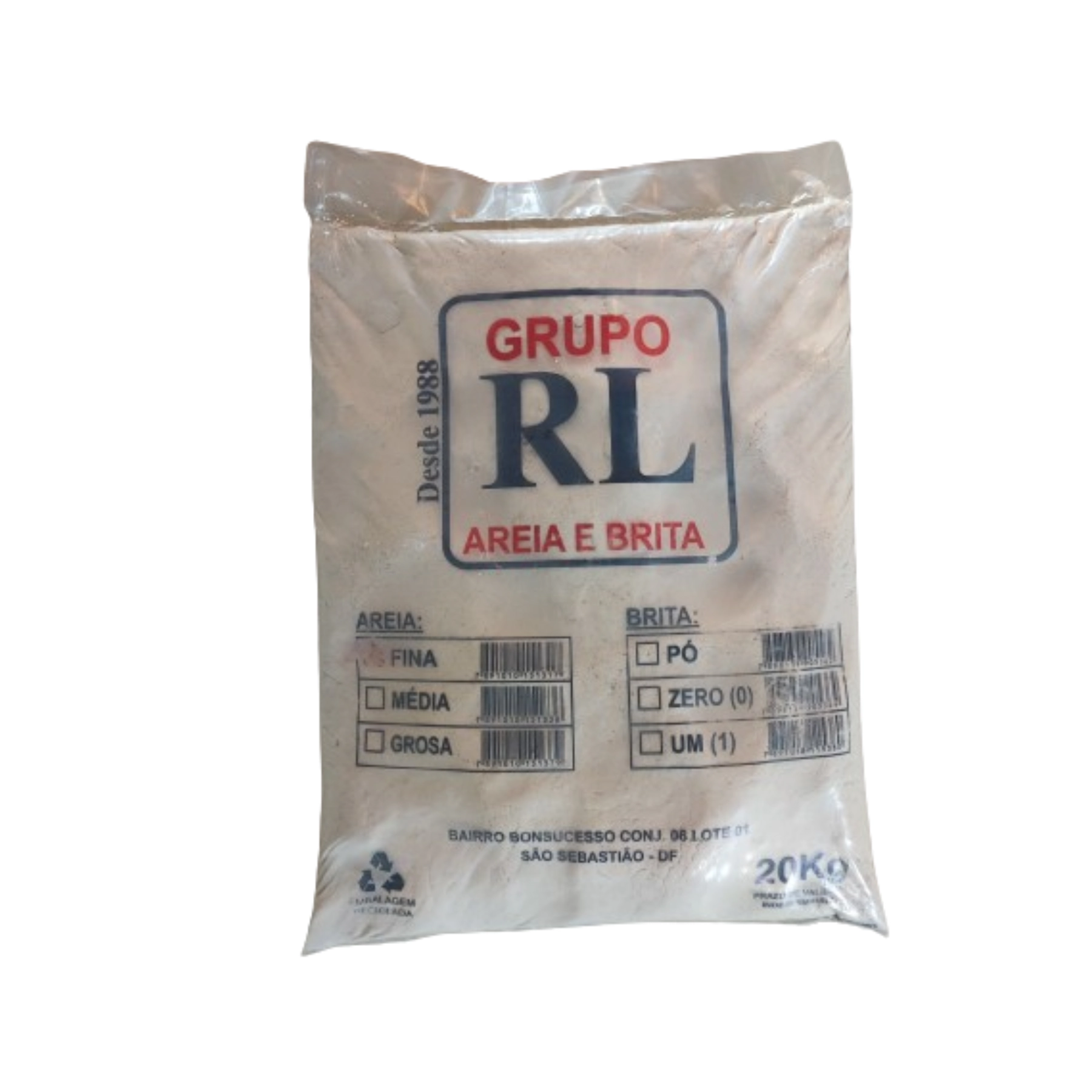 Areia Branca 20kg Grupo RL