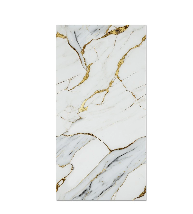 Revestimento De Parede Mármore Dourado Porcelanato Flexível 2m X 1m