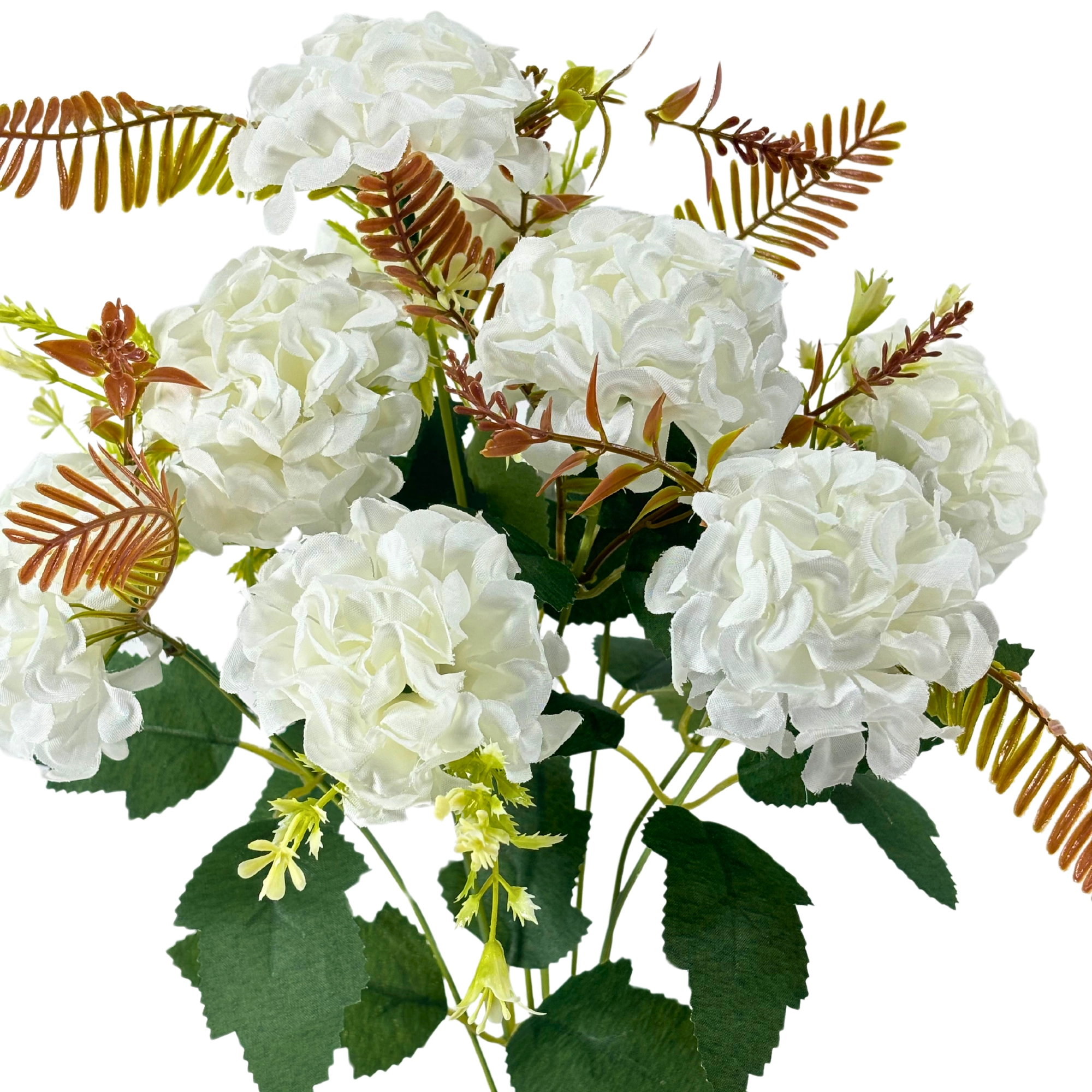 Buque Crisantemo X10 Branco 42cm 42554br Bela Flor