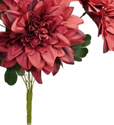 Buque Dalia Vermelho X7 42cm Bela Flor