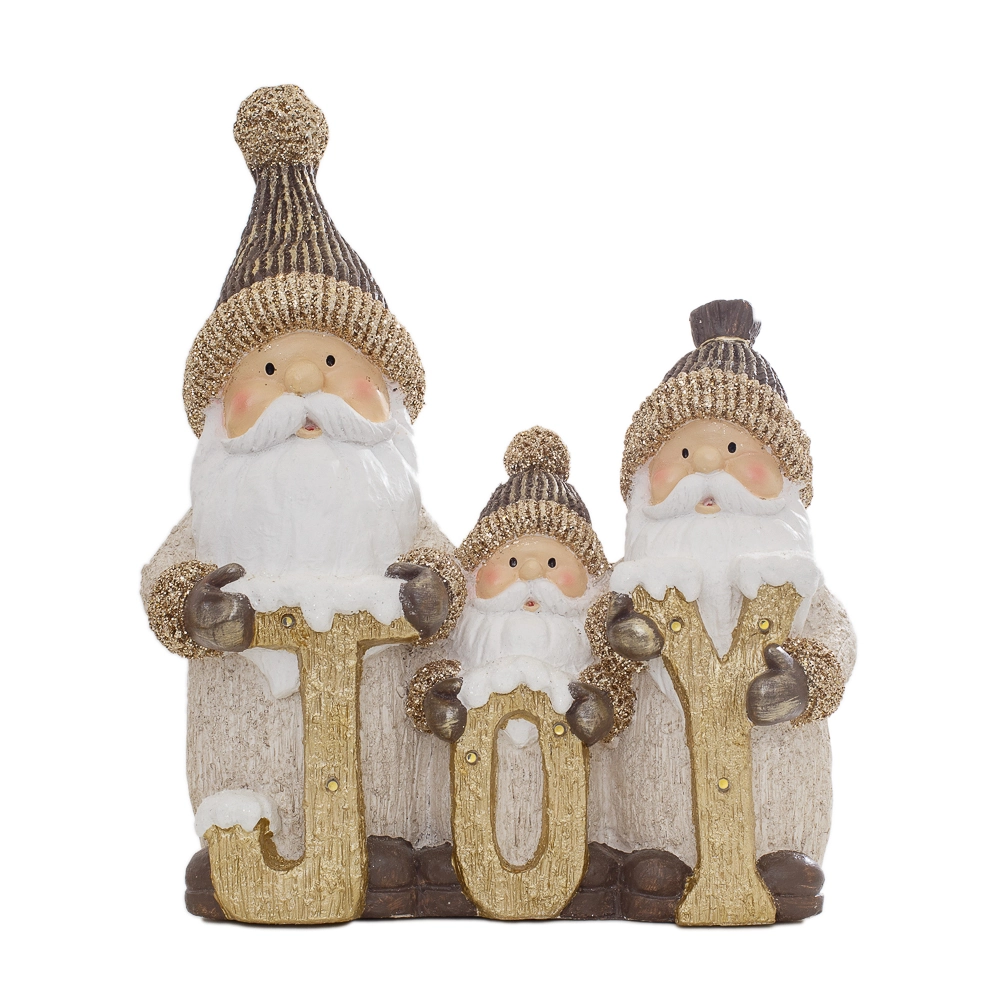Trio Papai Noel Joy 51x38.5x46cm 34157 Bela Flor