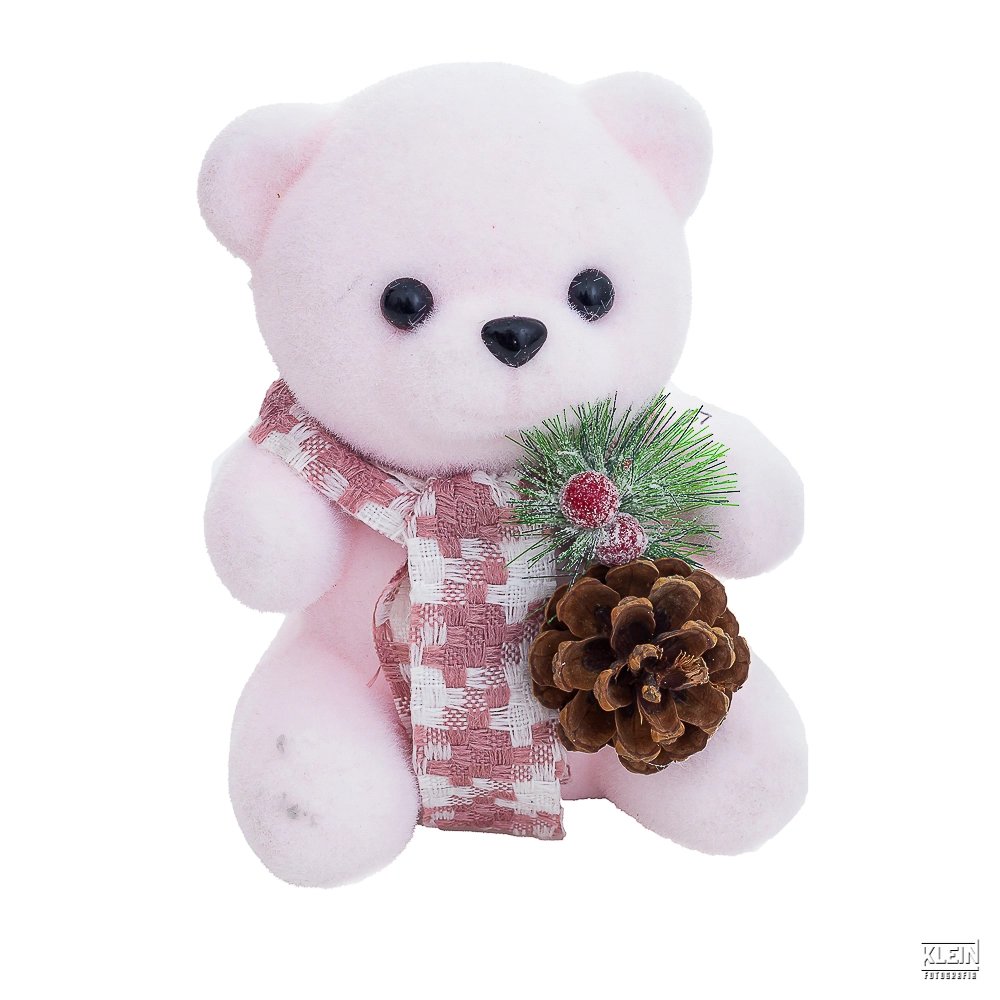 Enfeite Urso Polar Cachecol 11cm 30927c Bela Flor