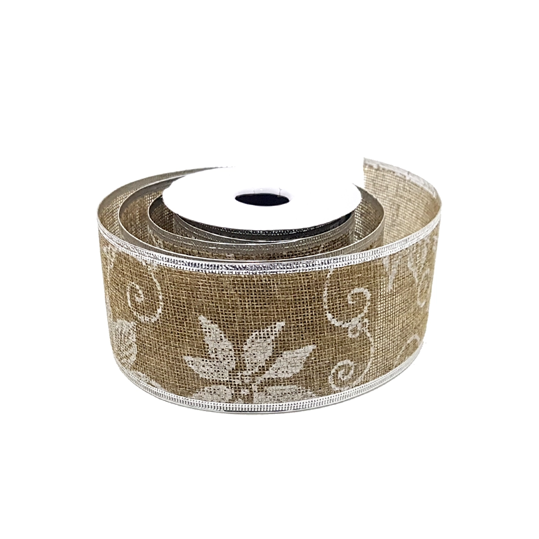 Fita Decorativa Natalina 6.3cm X 2.7m . 30676w Bela Flor