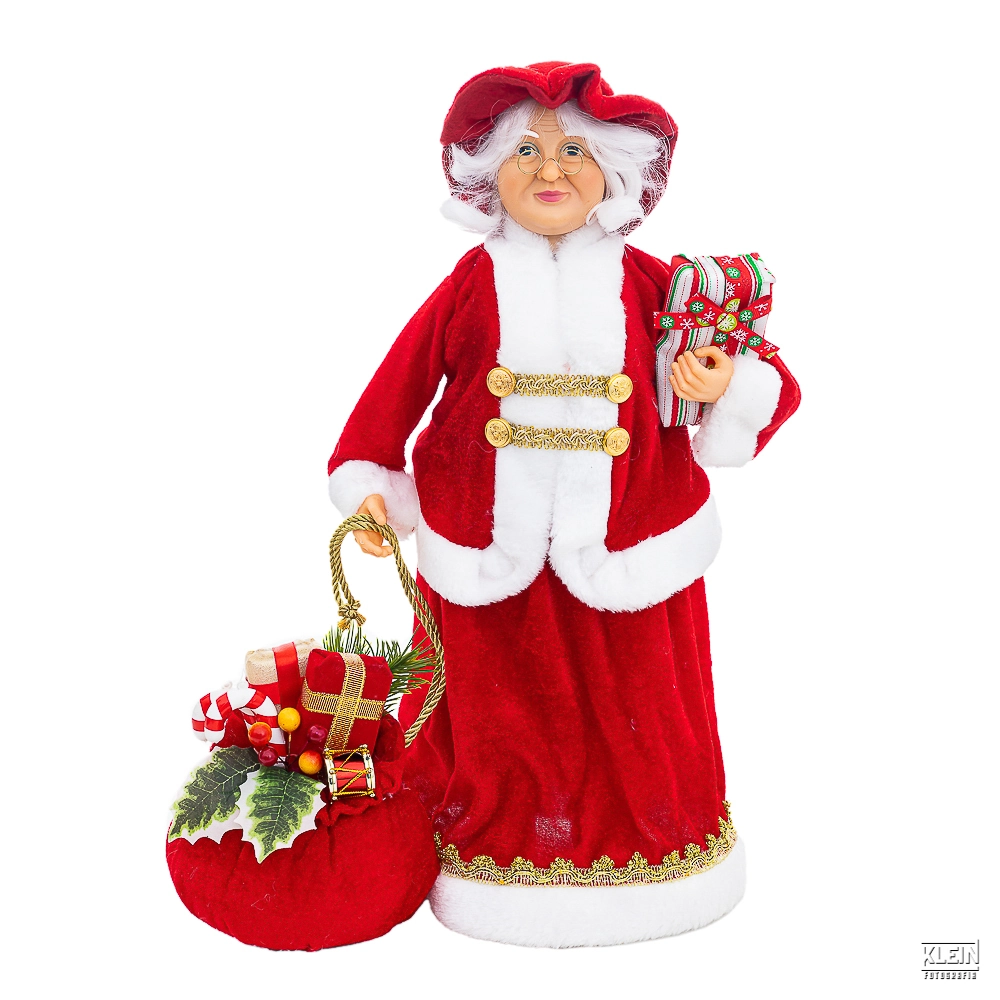 Mamae Noel Presetes Vermelho 25x15x45cm Xm23 As004 Bela Flor