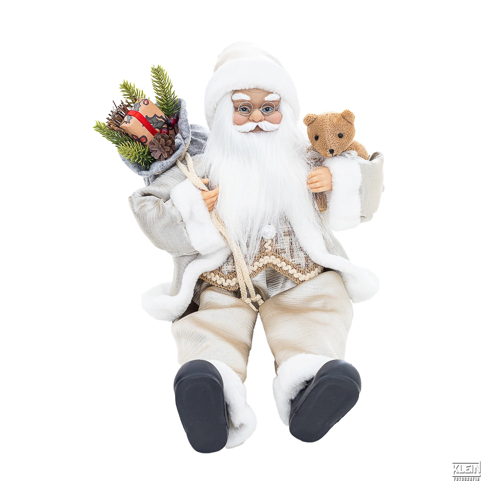 Papai Noel , Urso, Presentes 25x15x45cm Xm616 K051 05 Bela Flor