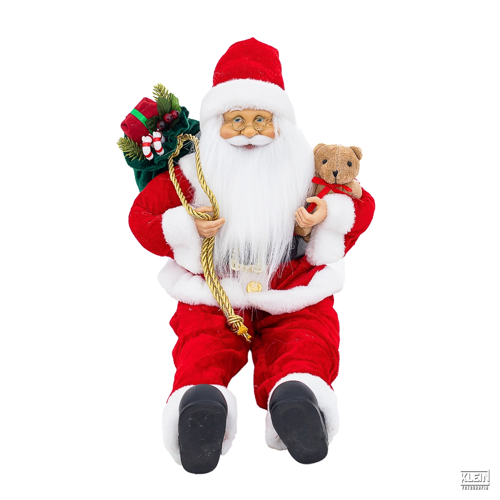 Papai Noel Sentado E Presentes 25x15x45cm Xm616 K337 05 Bela Flor